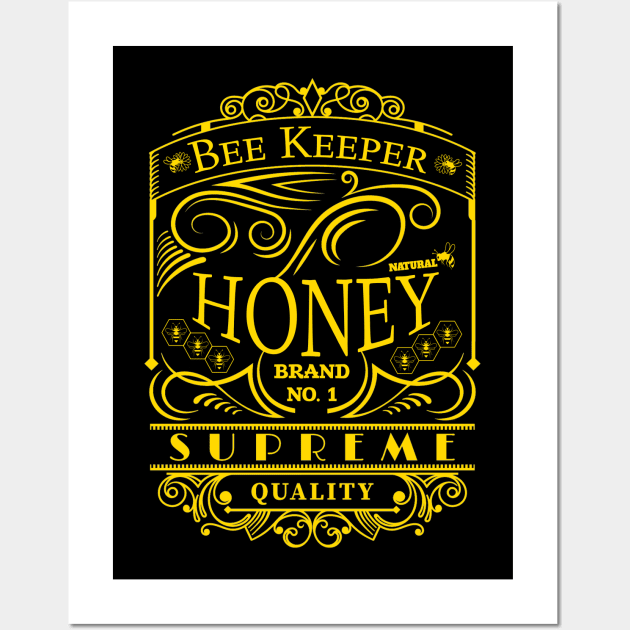 Beekeeper T-Shirt Beekeeping Honey Gift Wall Art by Ilyashop